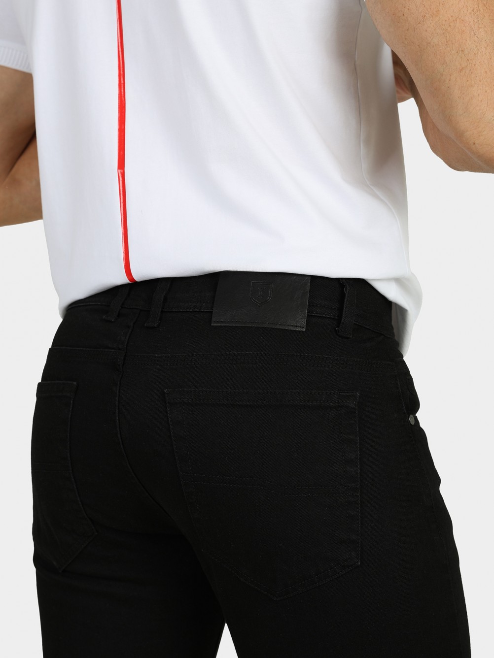 Cal�a de ganga algod�o slim fit