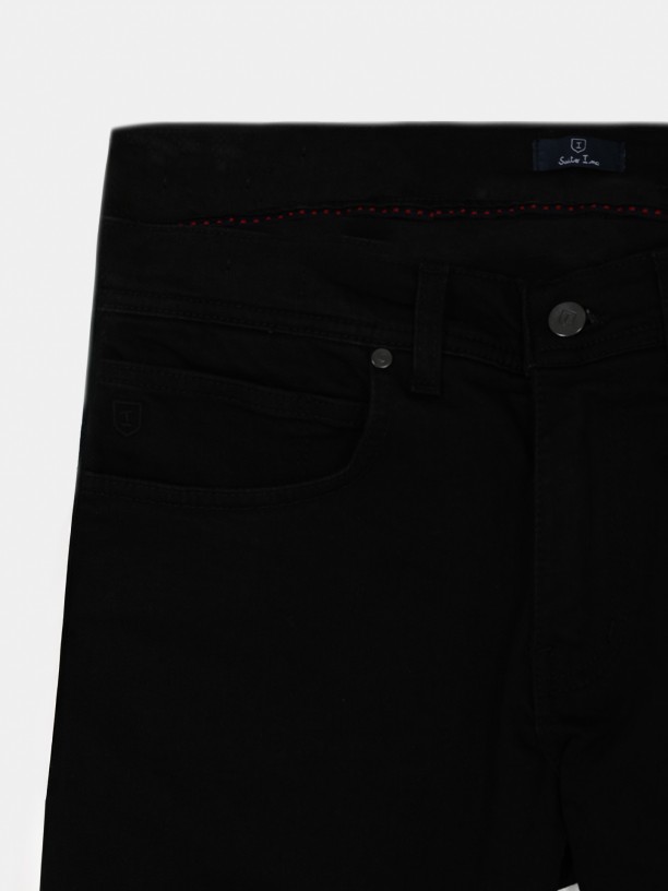 Slim fit cotton jeans