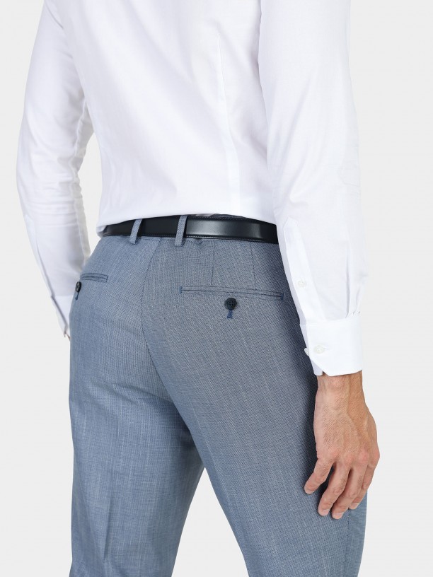 Traje de microestructura slim fit