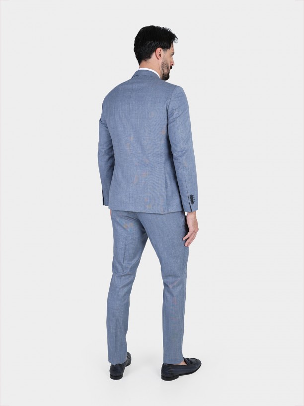 Traje de microestructura slim fit