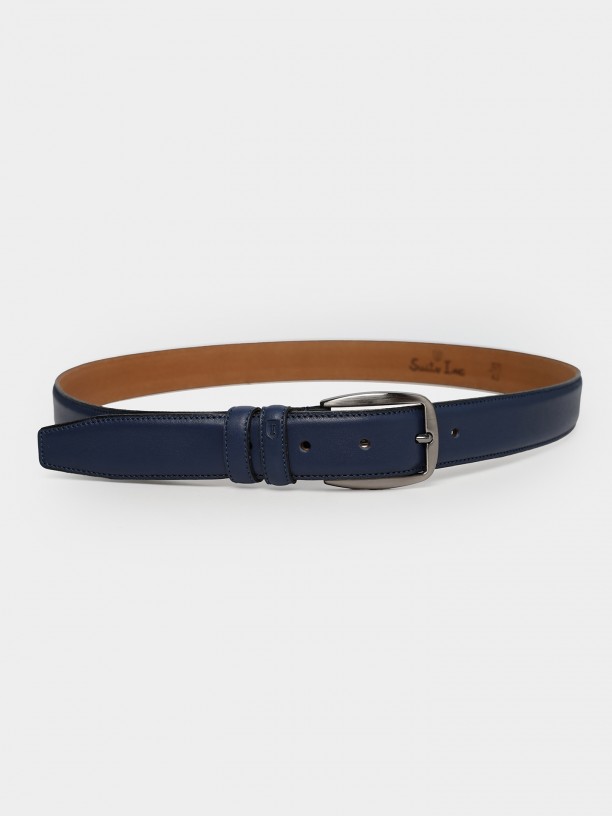 Leather casual belt