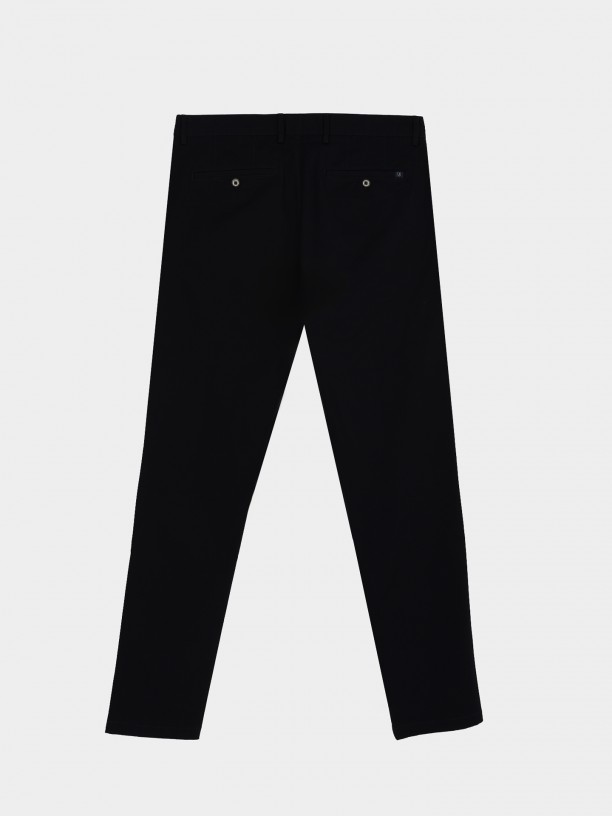 Slim fit elastic trousers