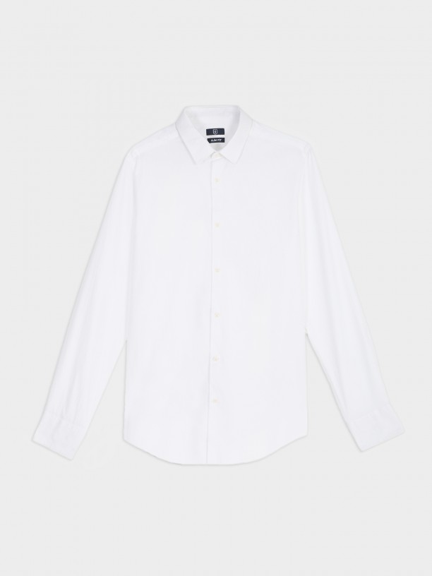 Slim fit plain shirt