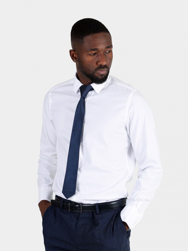 Slim fit plain shirt