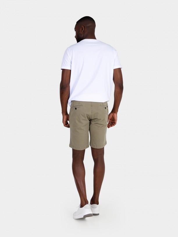 Cotton chino bermuda shorts