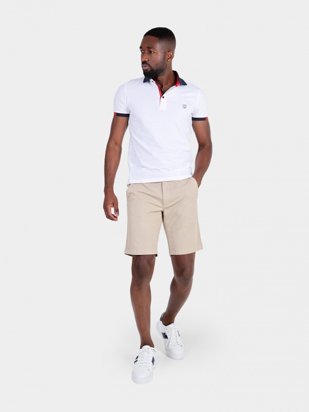 Cotton chino bermuda shorts