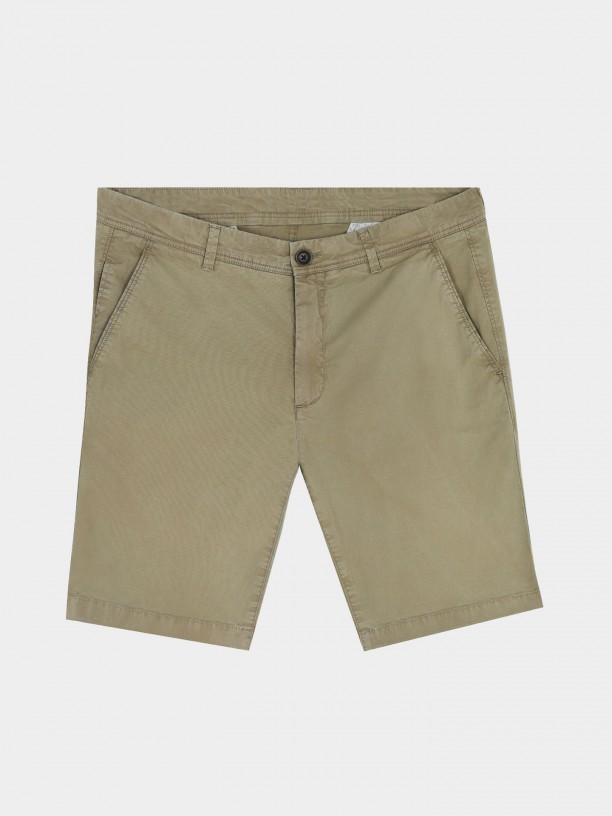 Cotton chino bermuda shorts