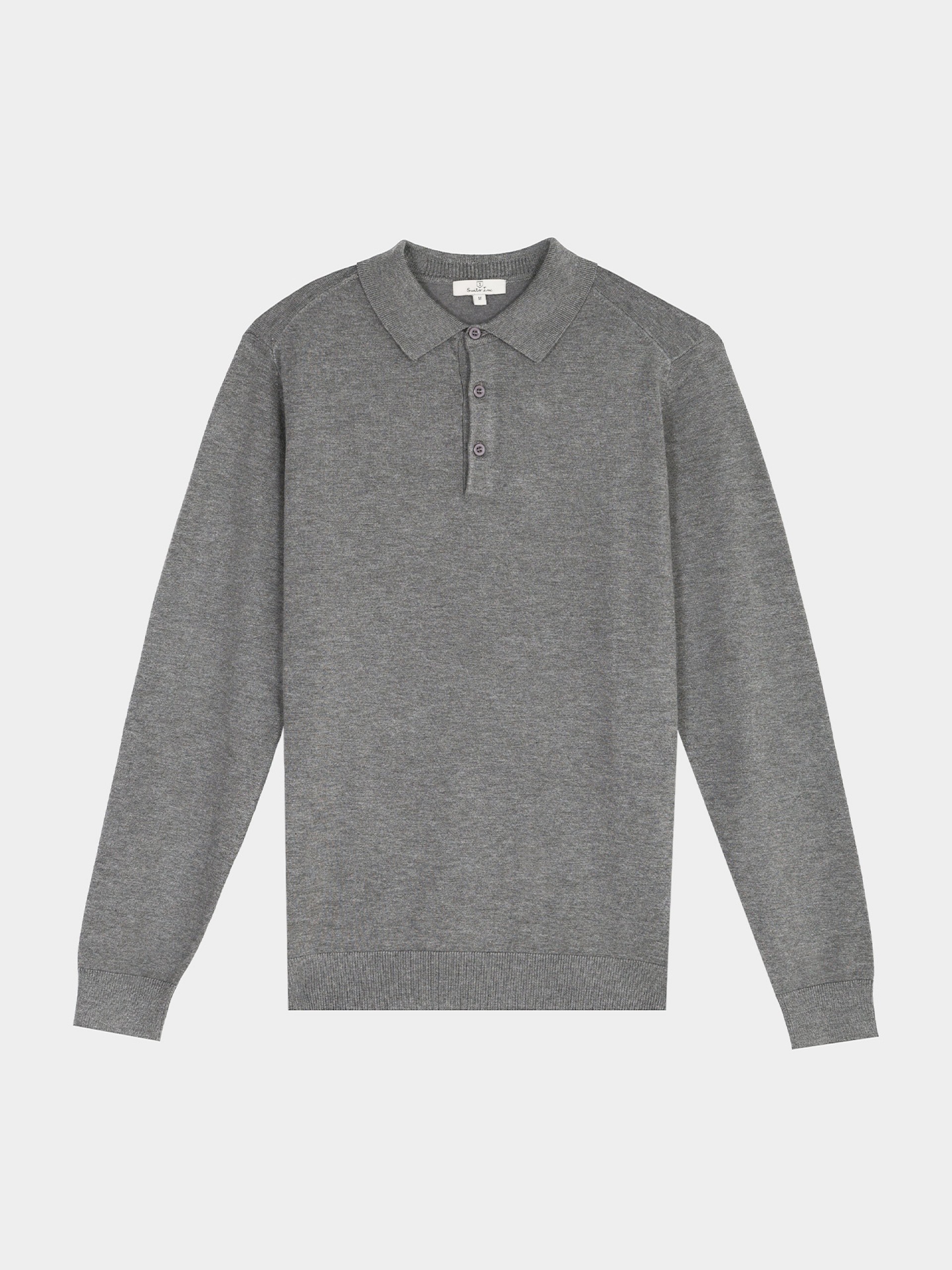 Polo de punto de manga larga