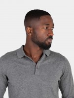 Polo de malha manga comprida