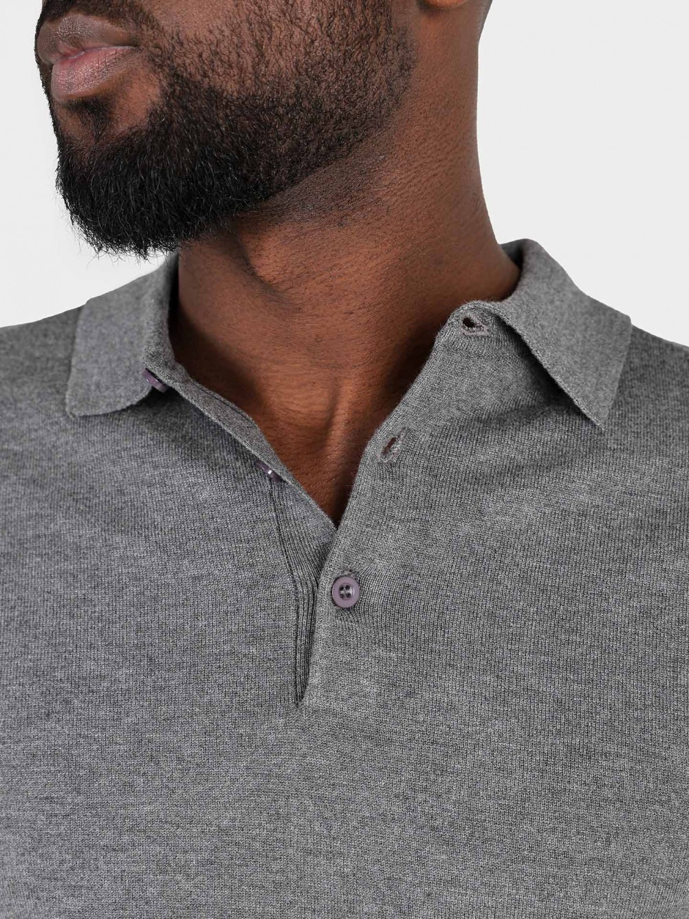 Polo de malha manga comprida