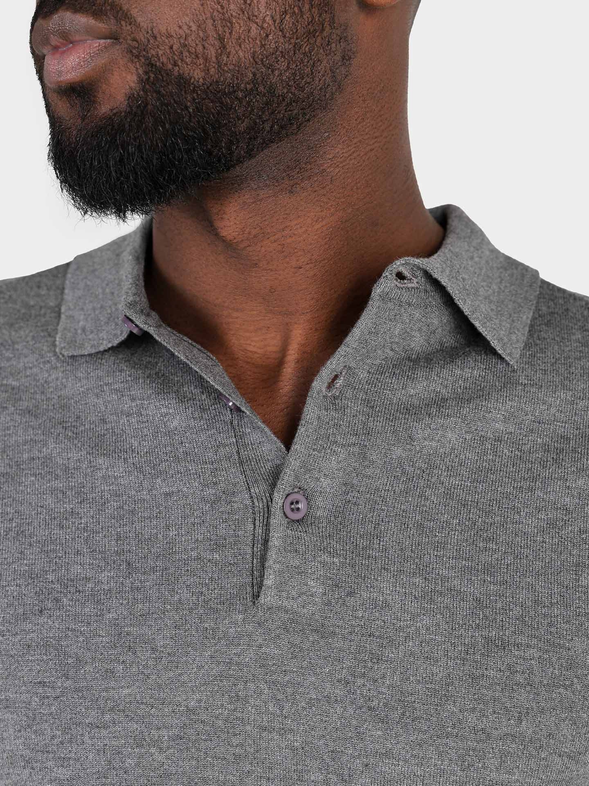 Polo de punto de manga larga