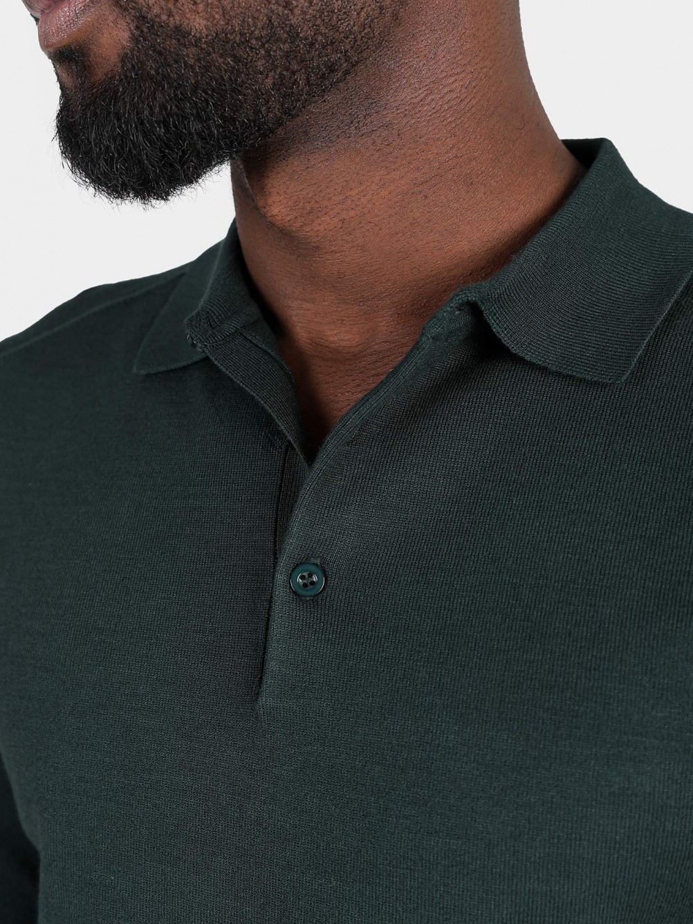 Polo de malha manga comprida