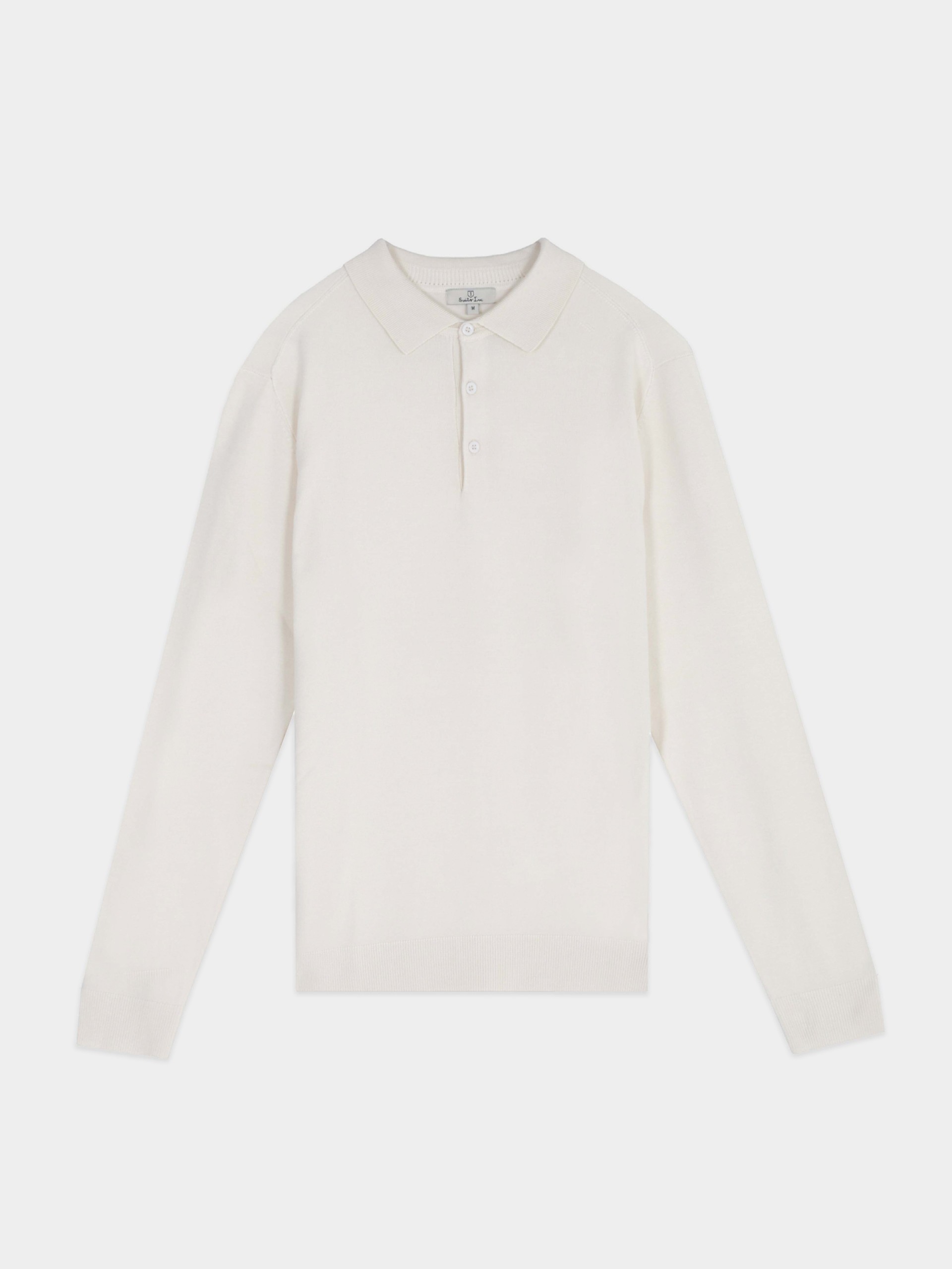 Polo de punto de manga larga
