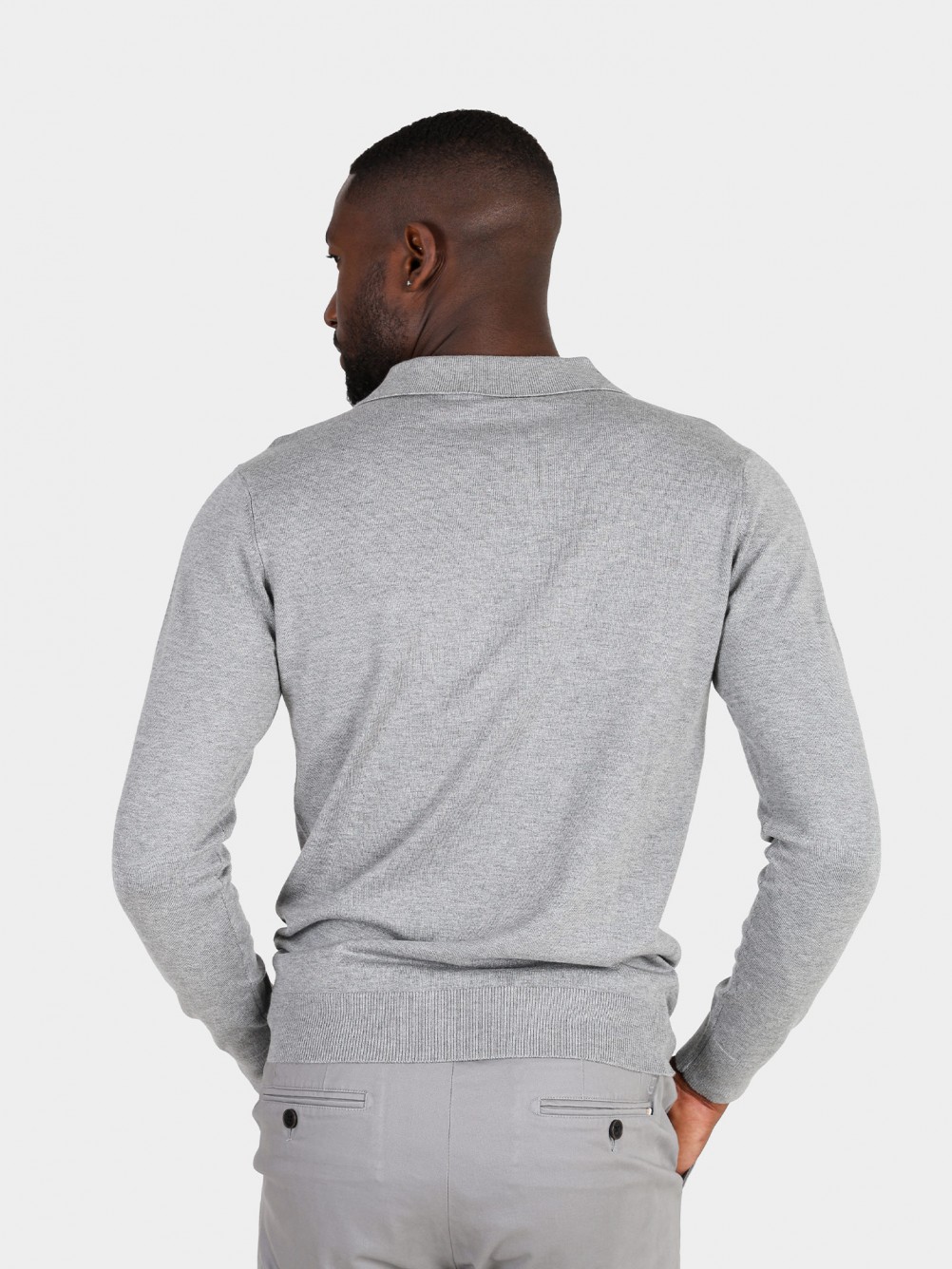Polo de punto con cuello