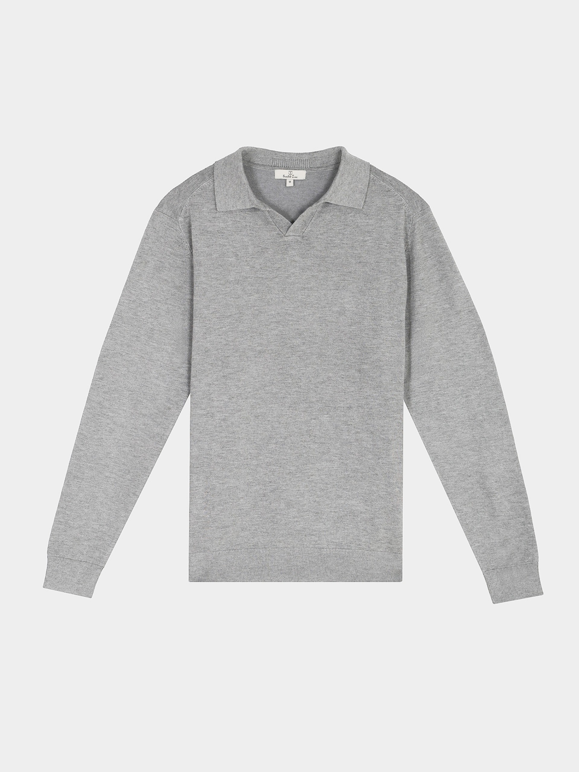 Knitted polo with collar