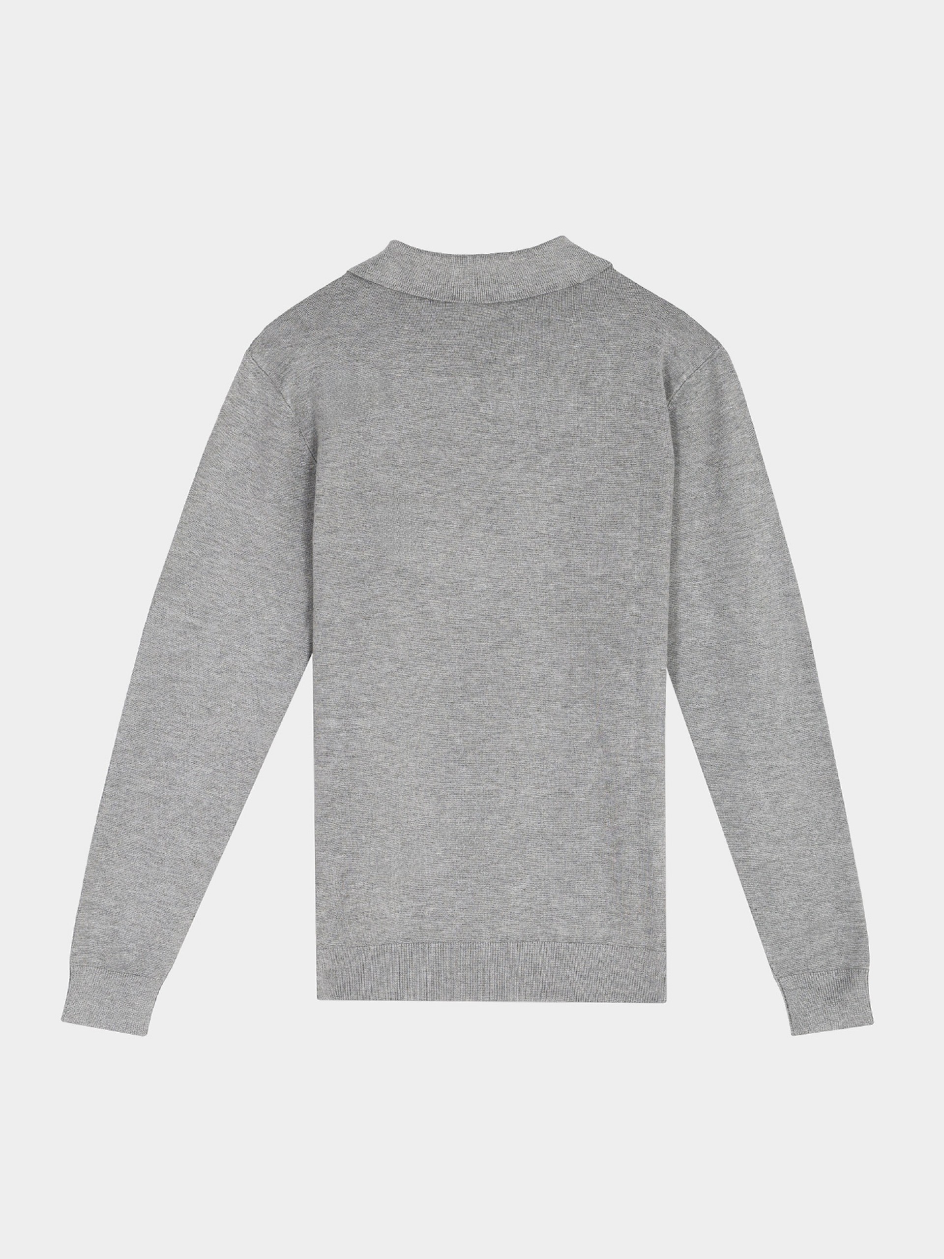 Knitted polo with collar