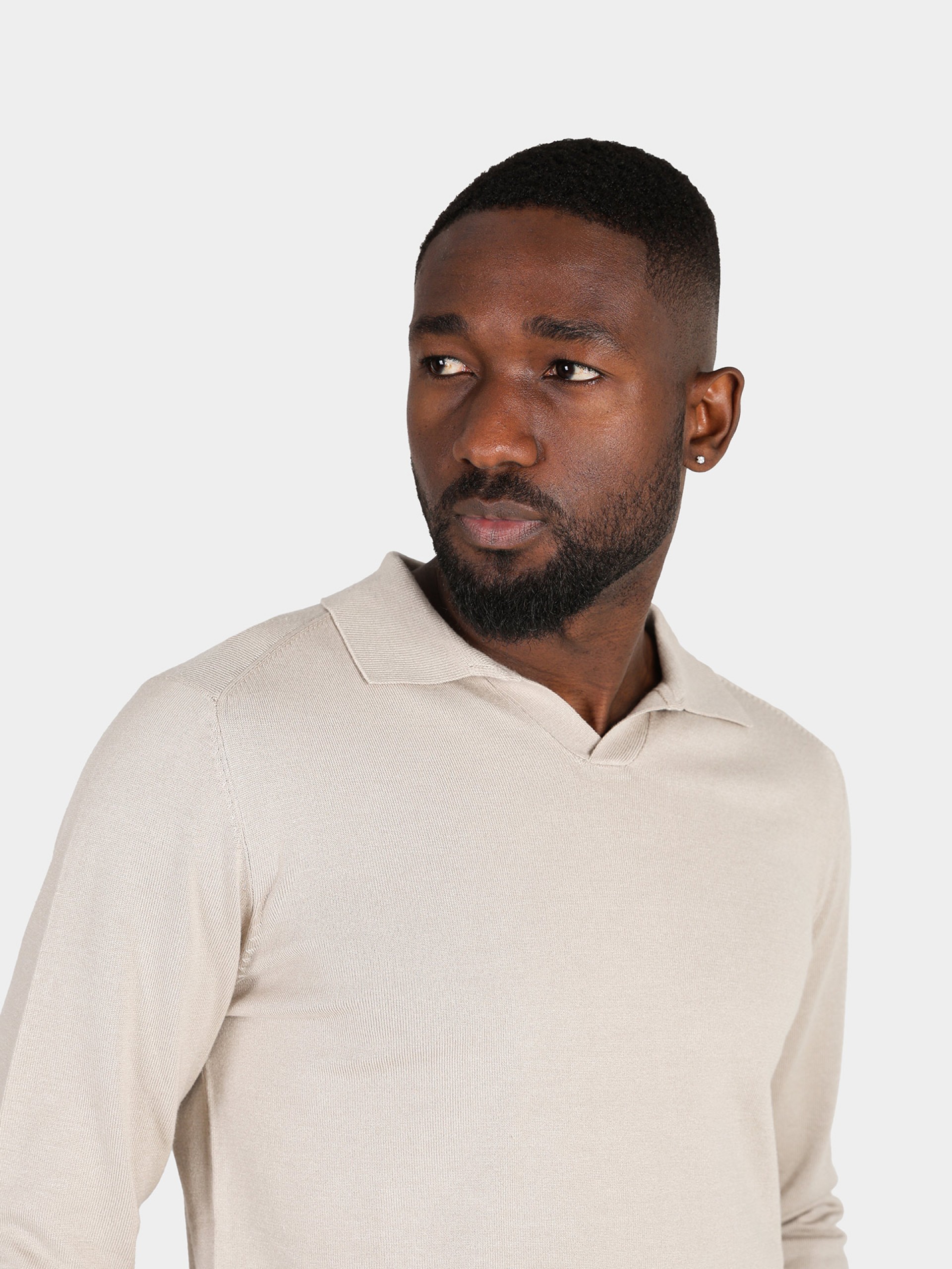 Polo de punto con cuello