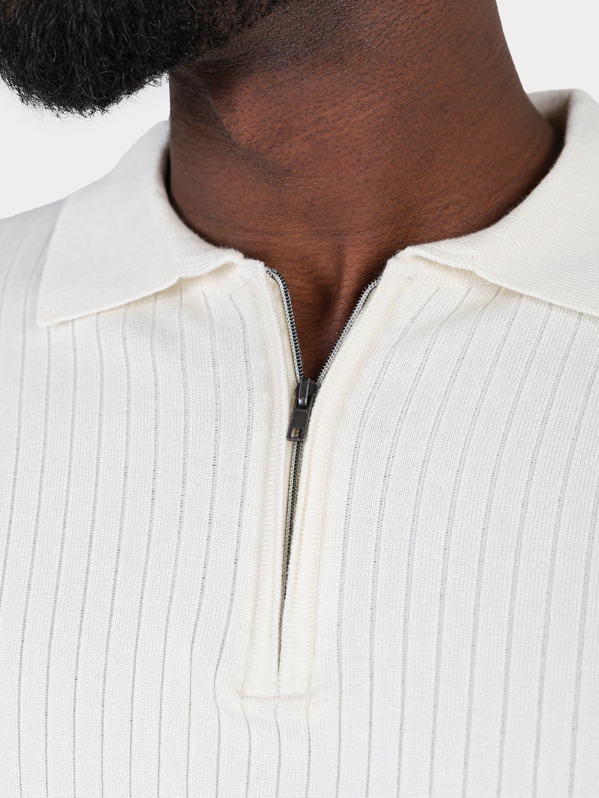 Polo de punto con canalé