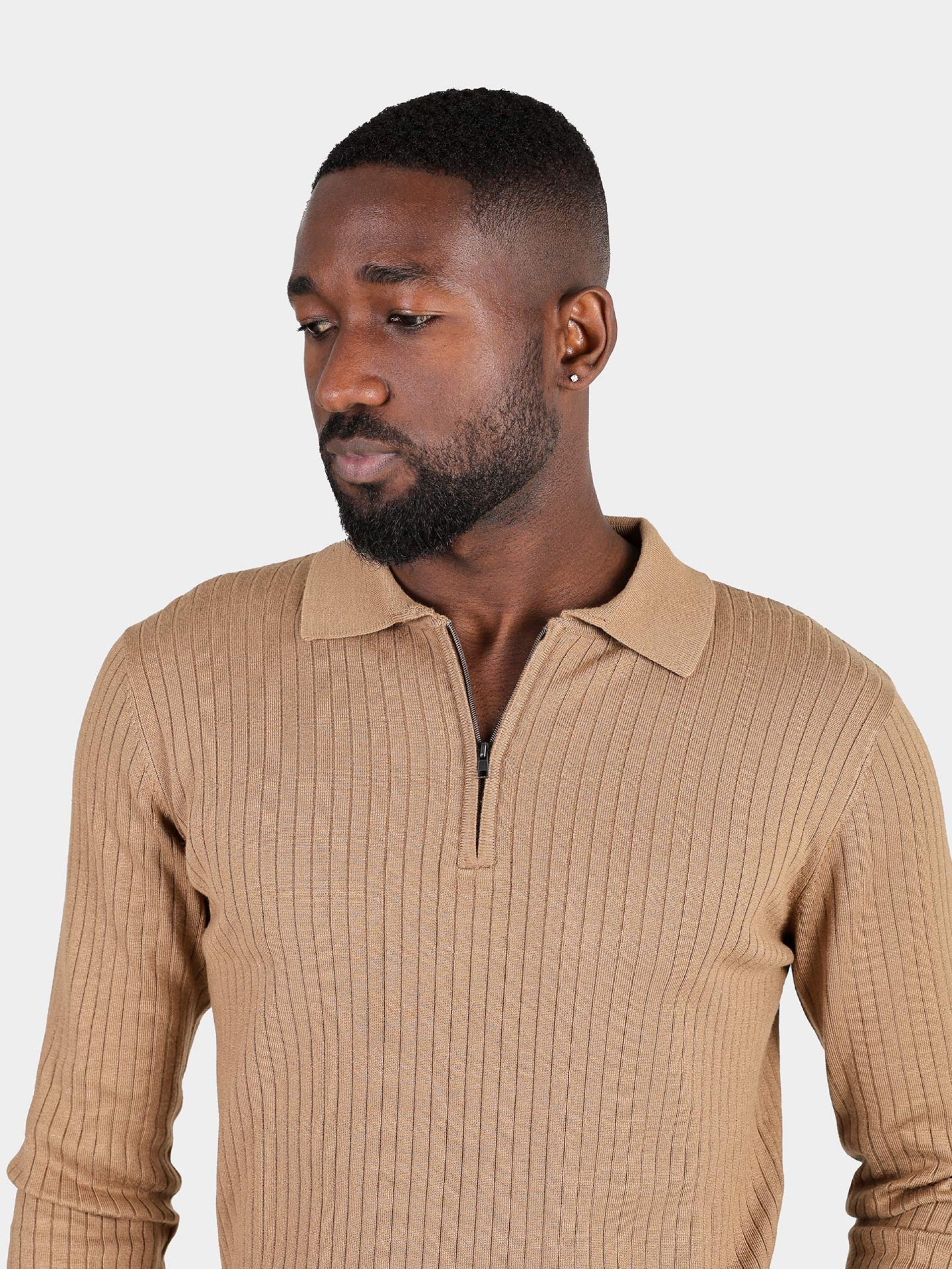 Polo de punto con canalé