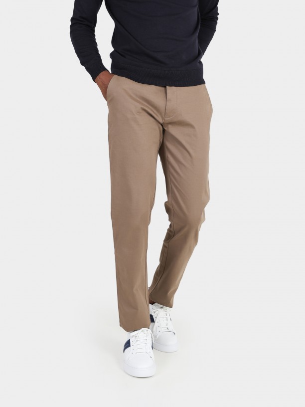 Pantalones chino slim fit algodn elstico