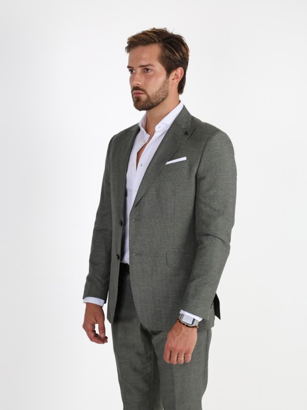 Traje de lino con estructura Traje de lino con estructura