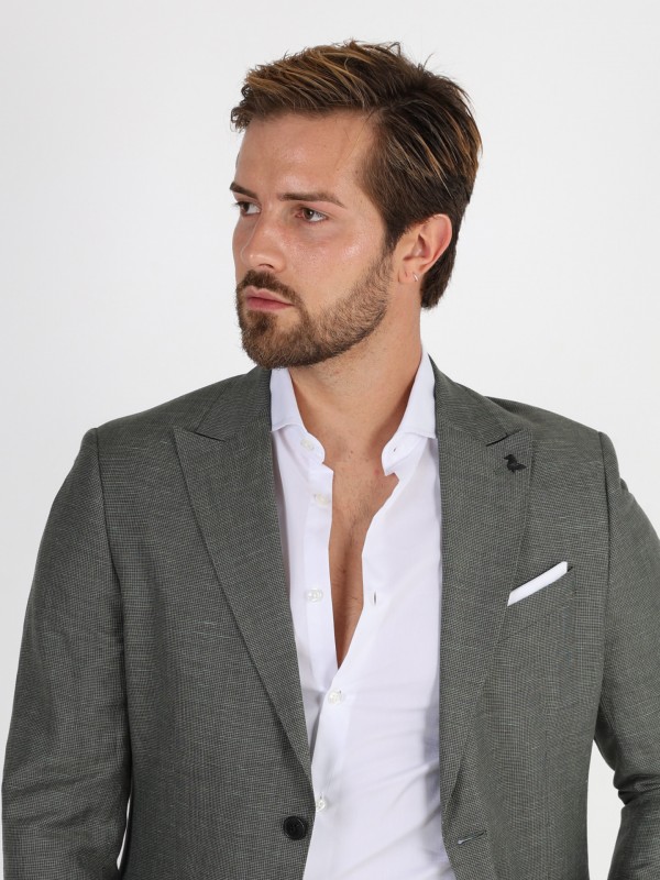 Traje de lino con estructura Traje de lino con estructura