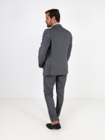 Traje liso de corte regular Traje liso de corte regular