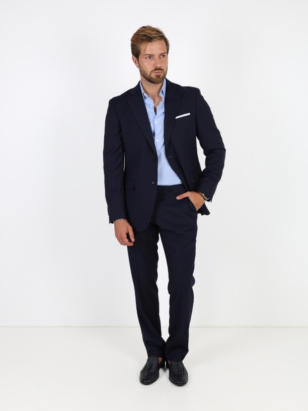 Fato liso regular fit