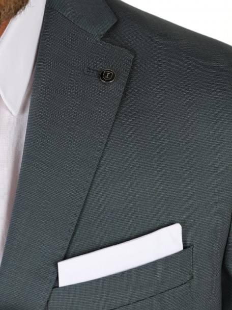 Fato slim fit com micro padrão Fato slim fit com micro padrão