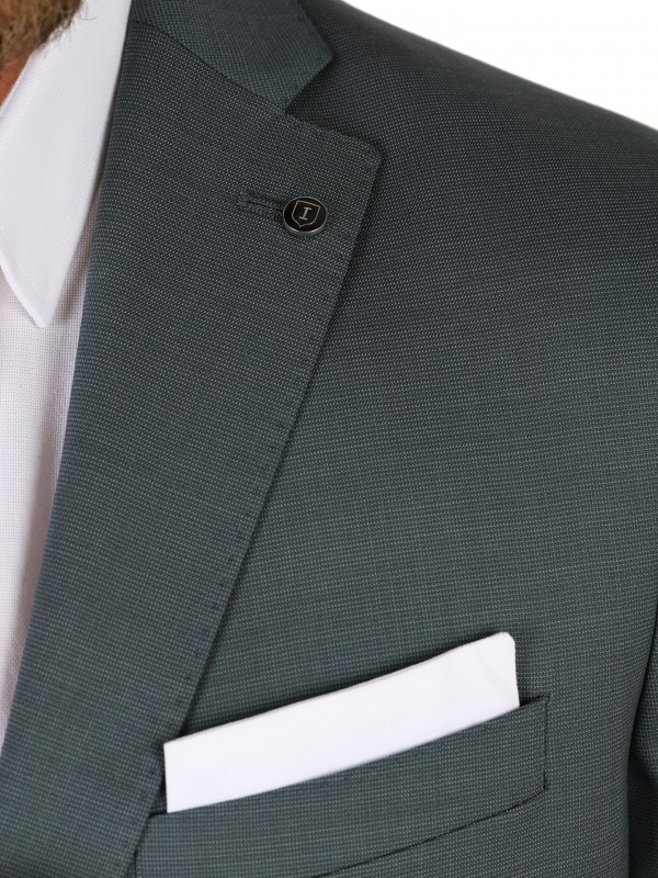 Slim fit suit with micro pattern Slim fit suit with micro pattern