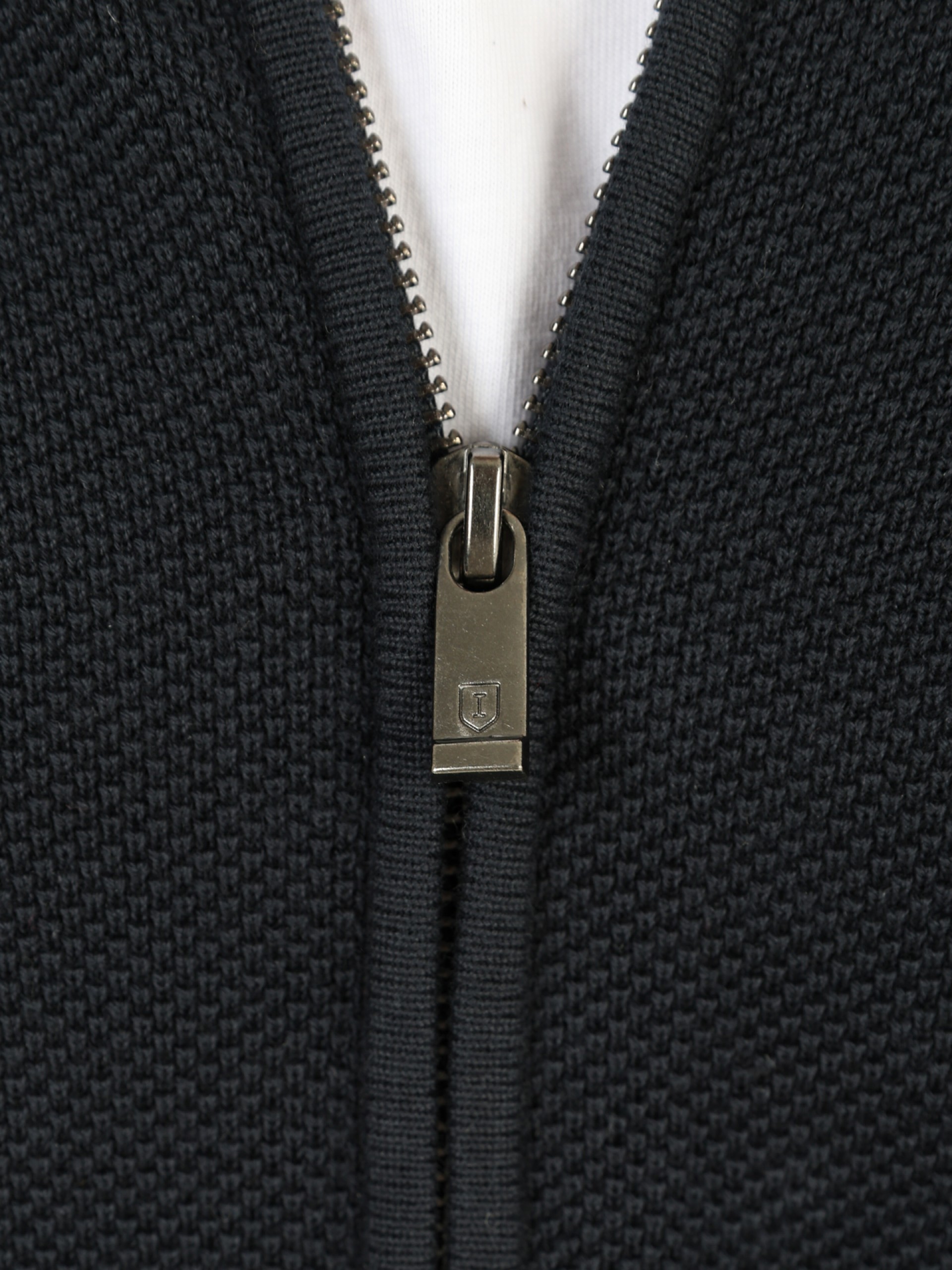 Casaco de malha liso algodão