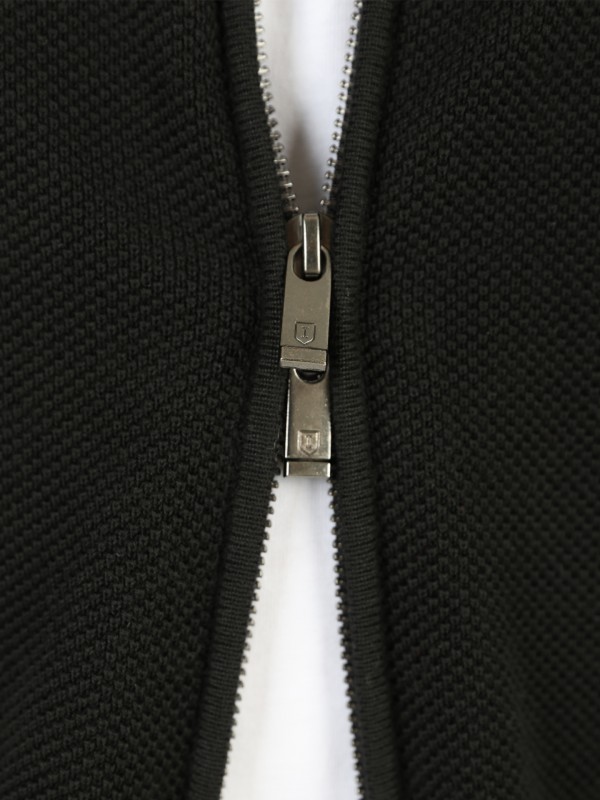 Cárdigan de punto liso con cremallera Cárdigan de punto liso con cremallera