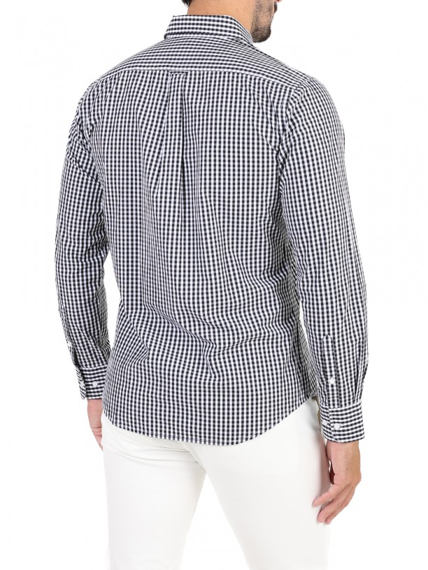 Camisa de algodo padro xadrez