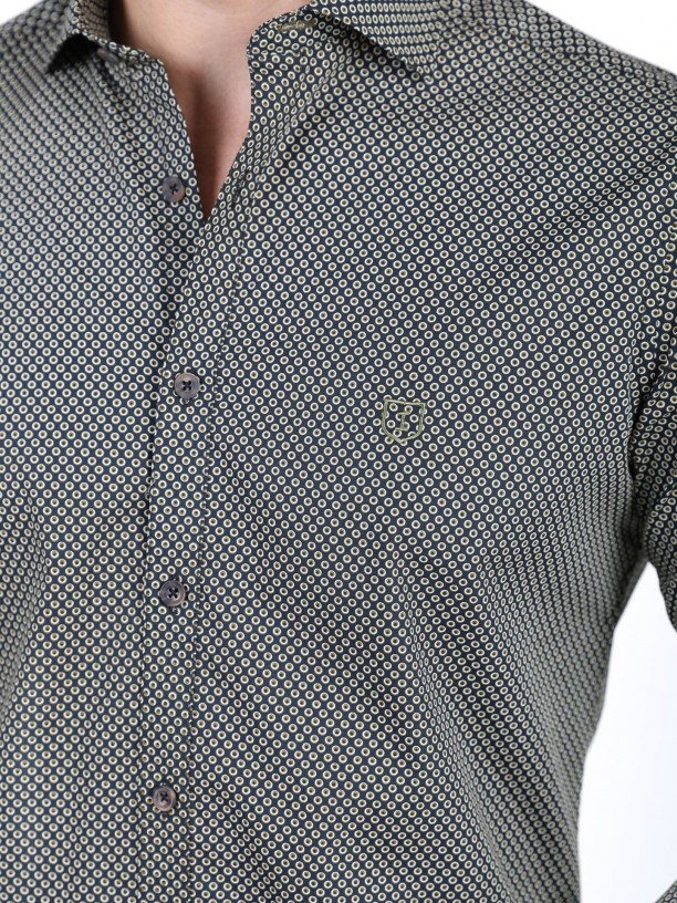 Cotton shirt with pattern