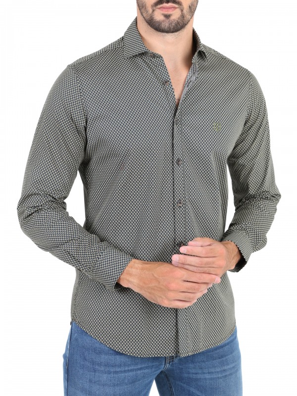 Cotton shirt with pattern