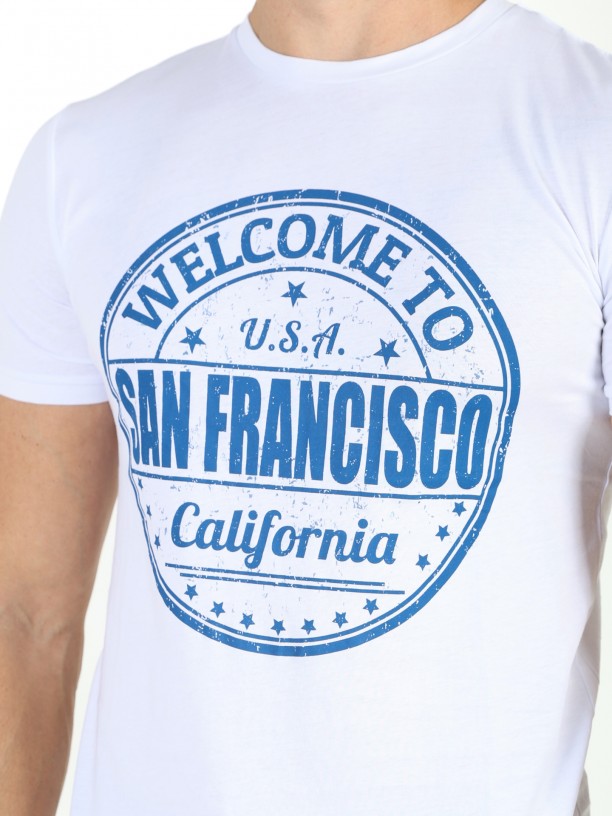 T-shirt de algodo San Francisco