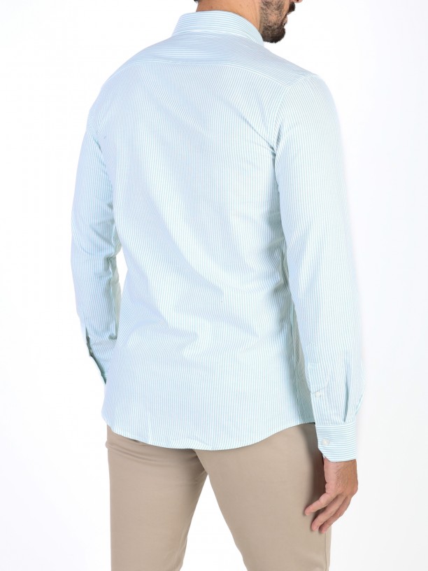 Camisa de algodn rayas
