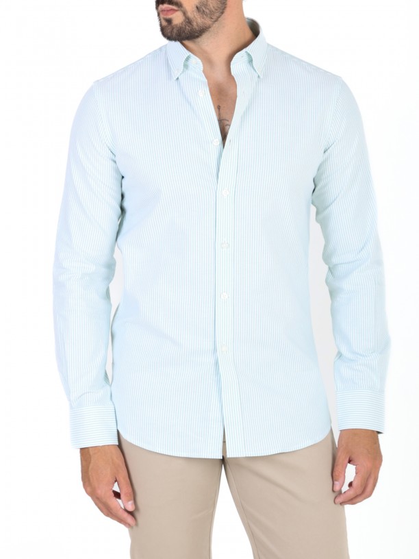 Camisa de algodn rayas