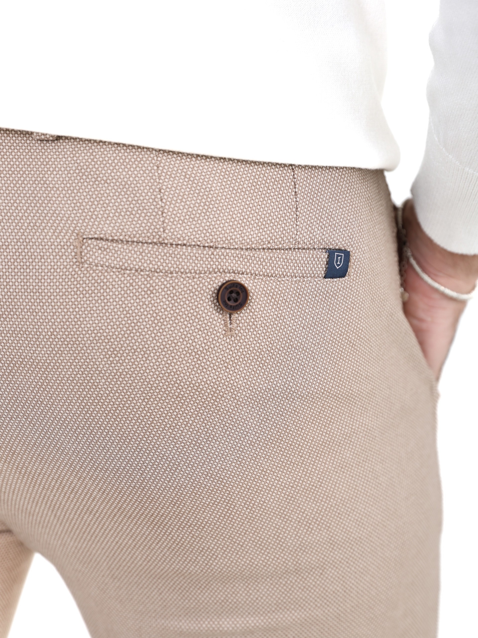 Patterned chino pants