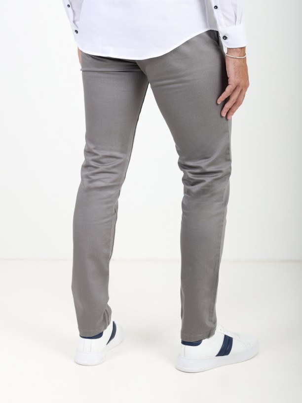 Calas chino de algodo elstico