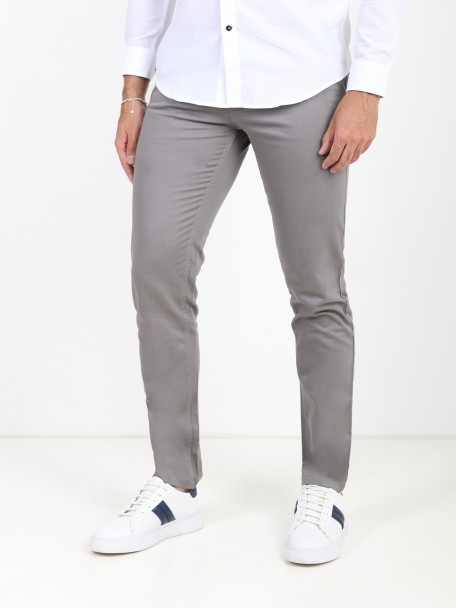 Cal�as chino de algod�o el�stico