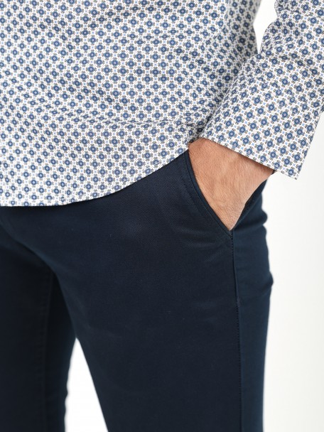 Pantalones chino de algodón elástico Pantalones chino de algodón elástico