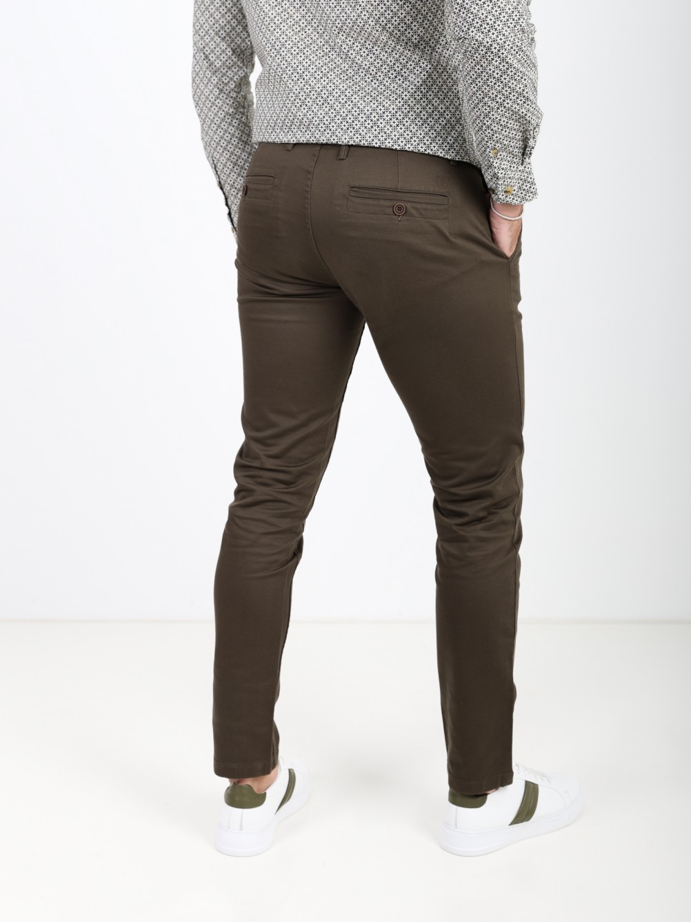 Stretch cotton chino pants