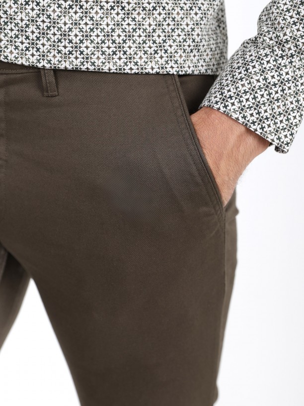 Calas chino de algodo elstico