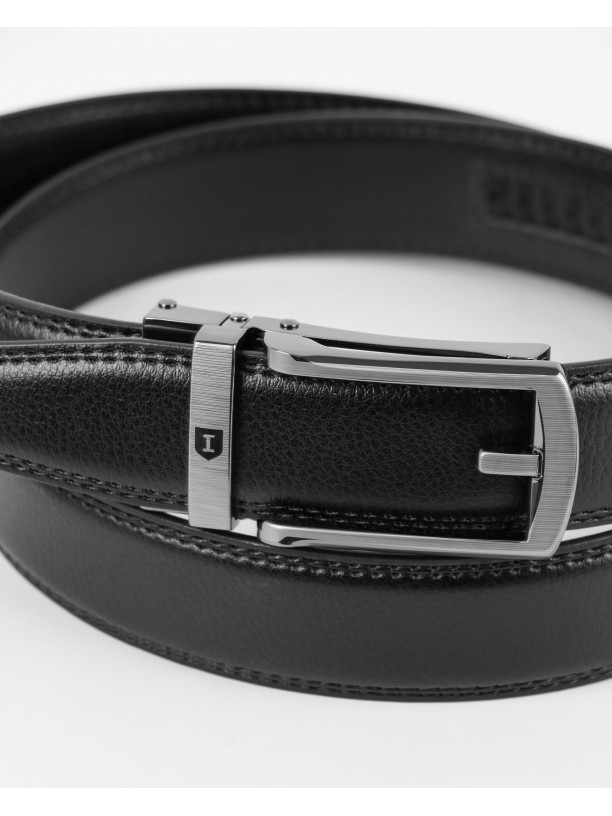 Leather elegant belt comfort click