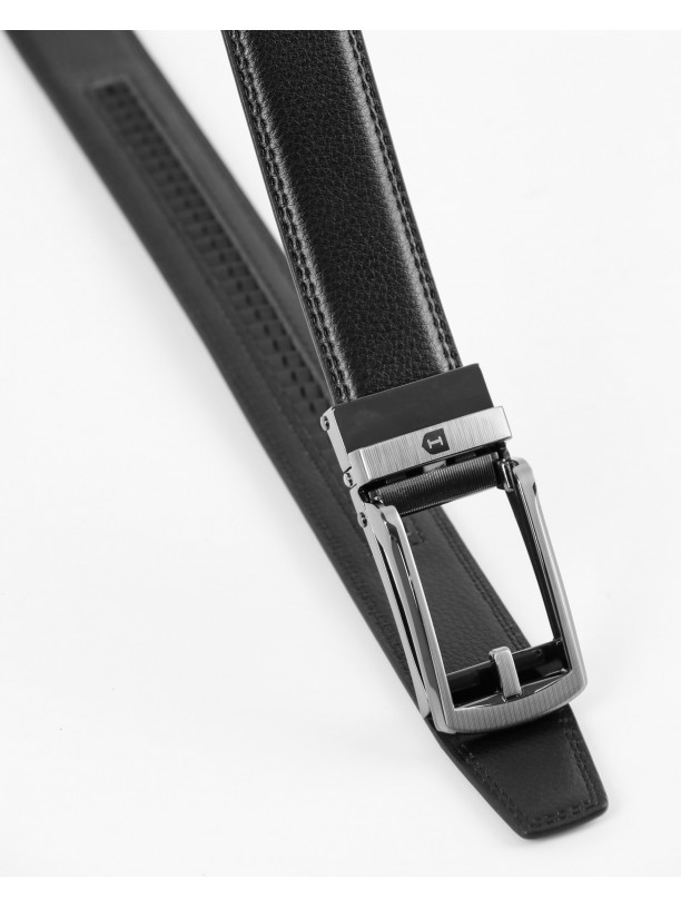 Leather elegant belt comfort click