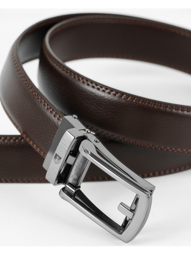 Leather elegant belt comfort click