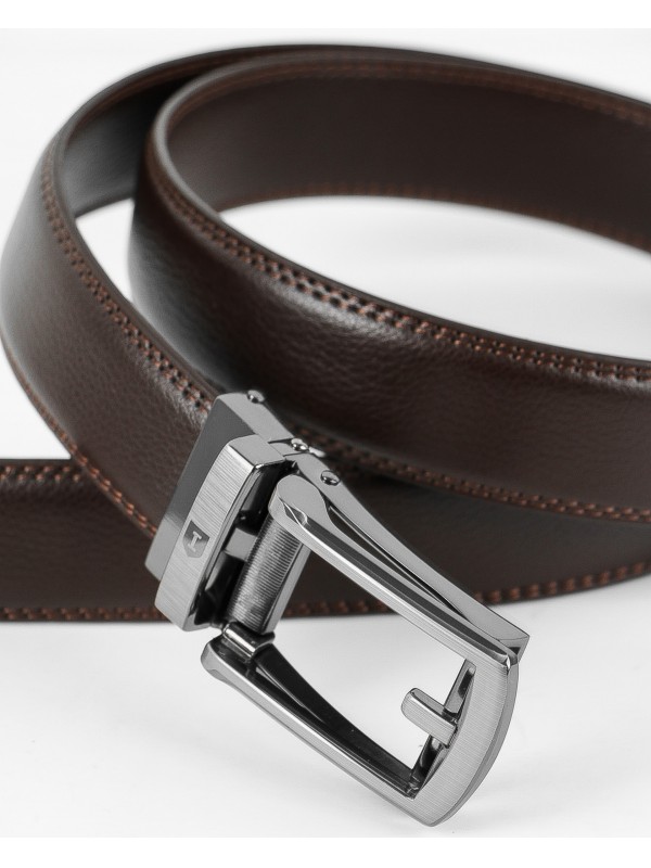 Leather elegant belt comfort click