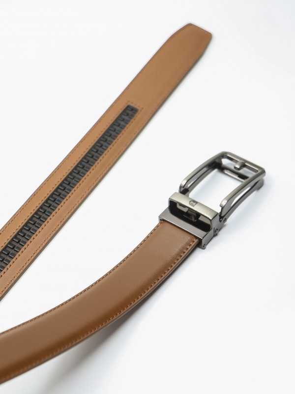 Leather elegant belt comfort click