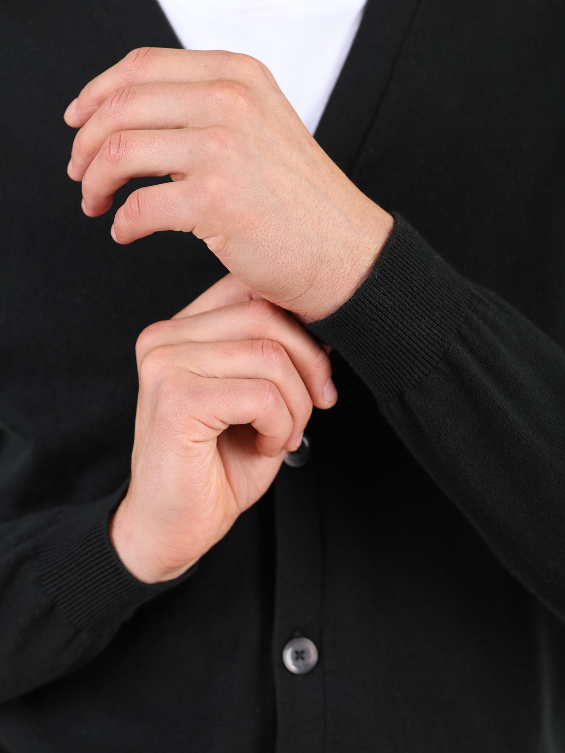 Cardigan de malha algodão e caxemira